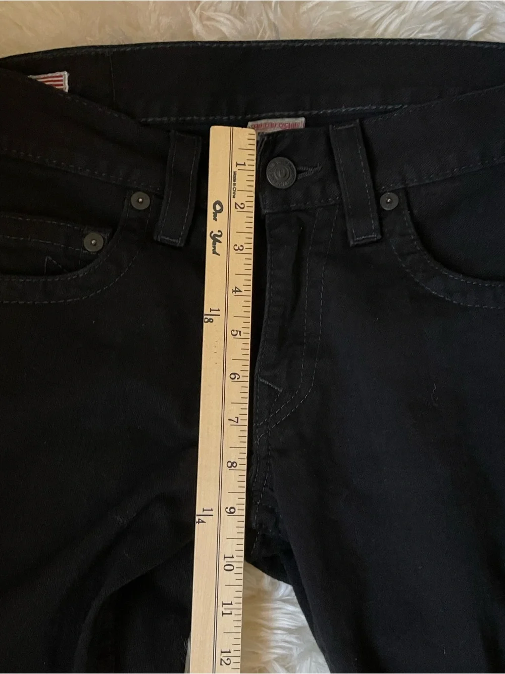 Vintage | rare True Religion Bobby low rise baggy straight leg black jeans